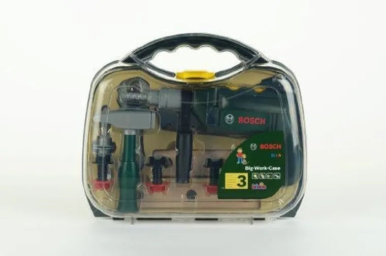 Klein, Bosch, walizka z narzędziami i wiertarka
