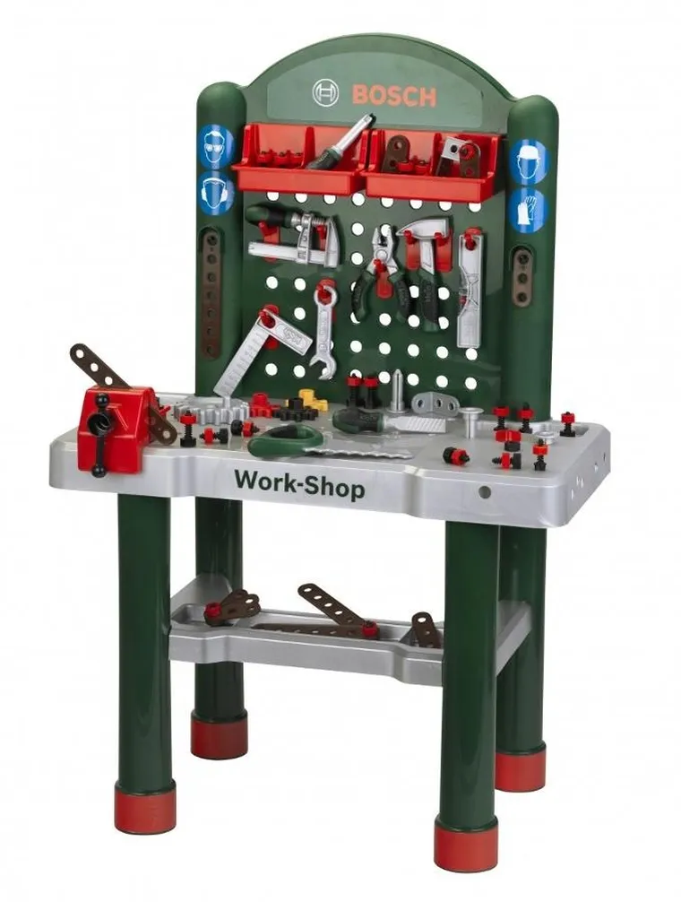 Klein, Bosch, Warsztat z narzędziami budowlanymi, 82 elementy