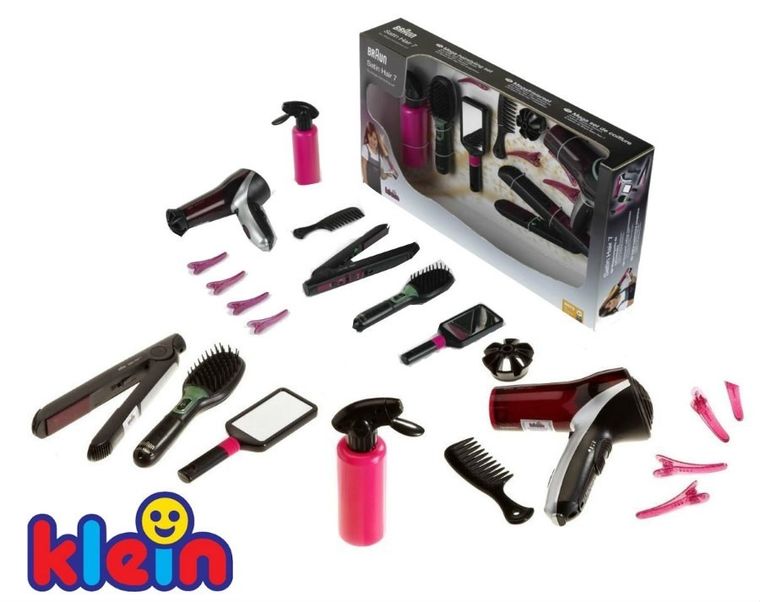 Klein, Braun, zestaw fryzjerski, suszarka, prostownica
