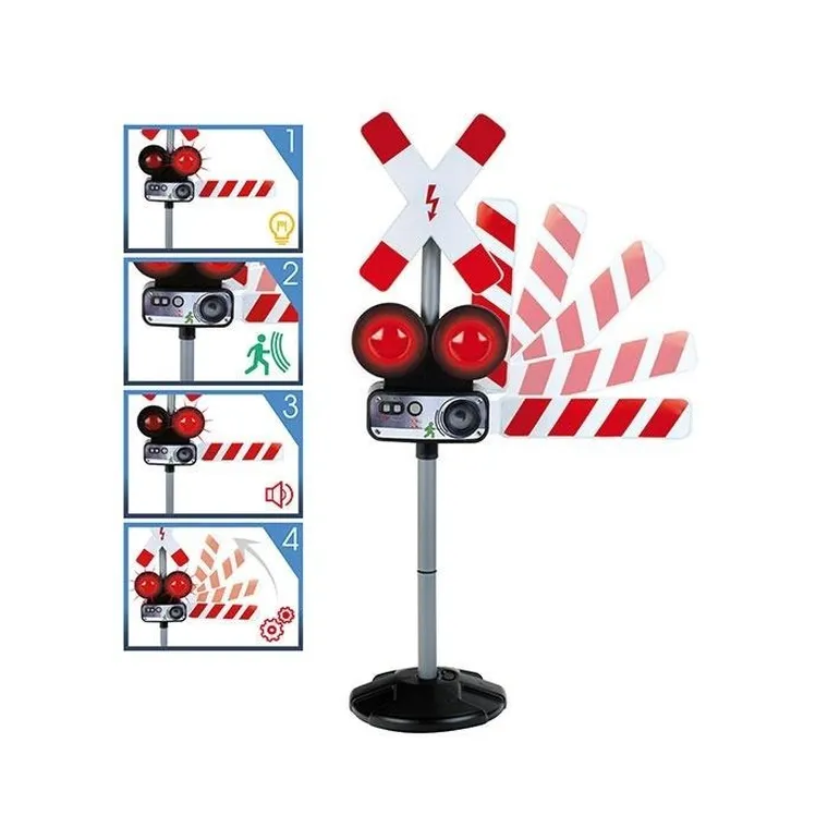 Klein, znak ostrzegawczy, przejazd kolejowy, interaktywny