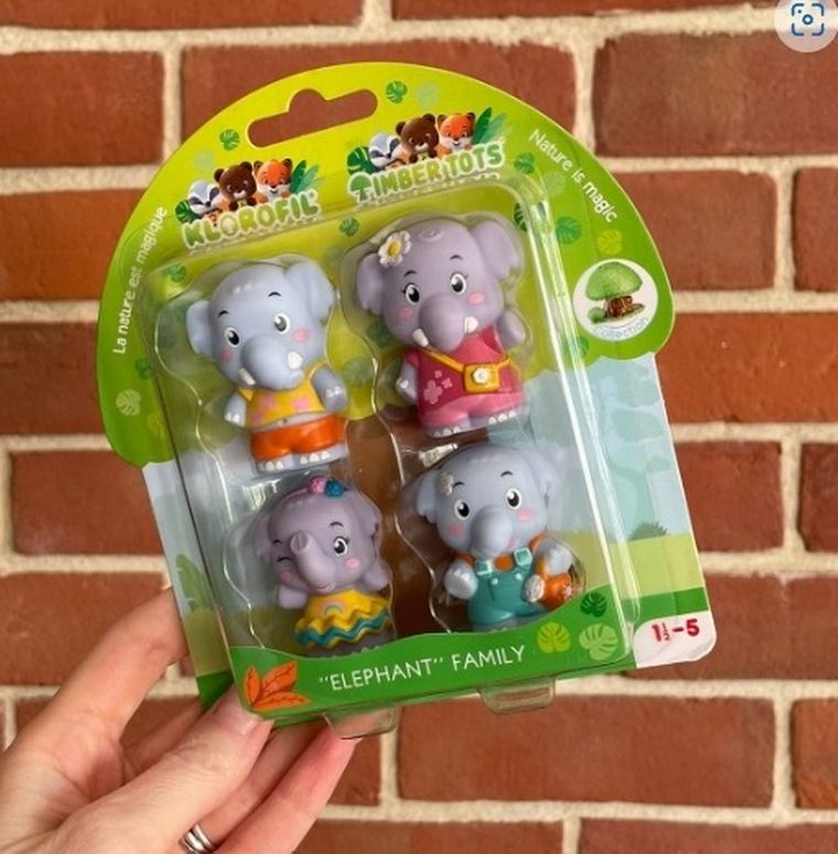 Klorofil, Rodzina słoni, zestaw figurek