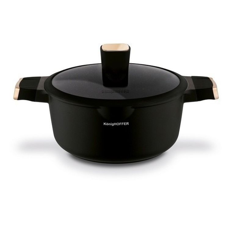 Könighoffer, Black Rose, komplet garnków, 10 elementów