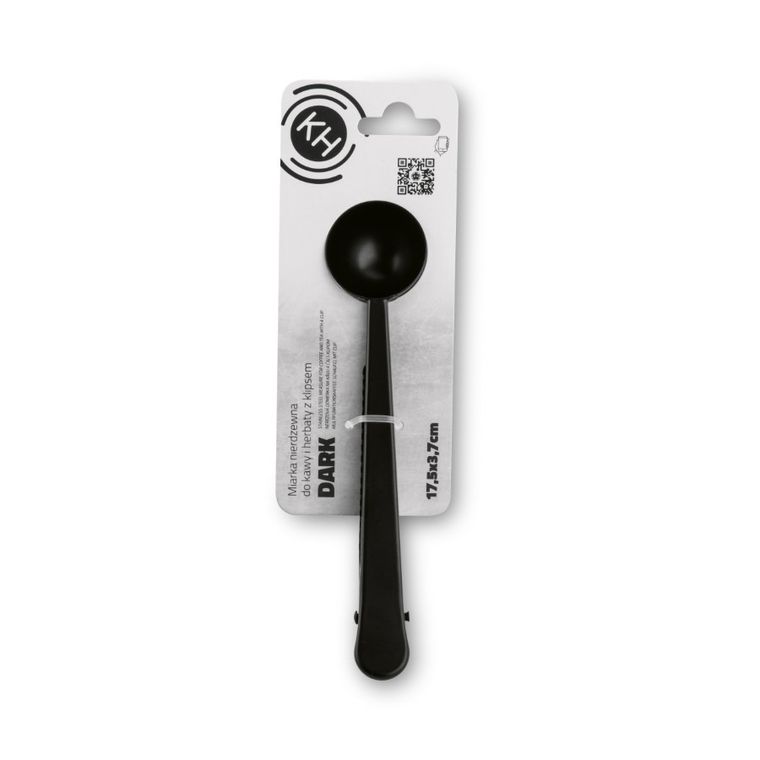 Könighoffer, Dark, miarka nierdzewna do kawy i herbaty z klipsem, 16,5-3,6 cm, w4034