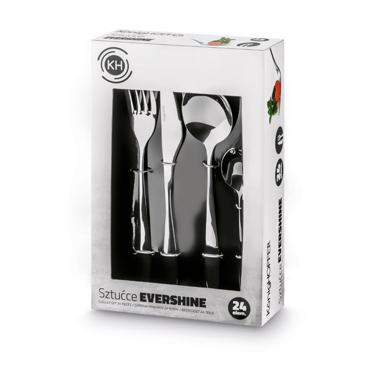 KönigHoffer, Evershine, sztućce, 24 elementy