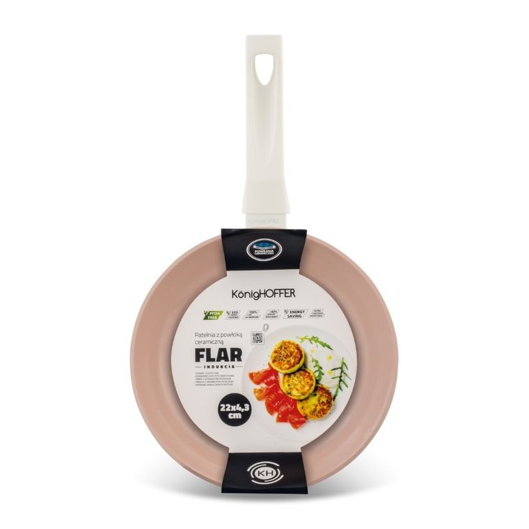 KönigHoffer, Flar, patelnia ceramiczna, 22,3 cm