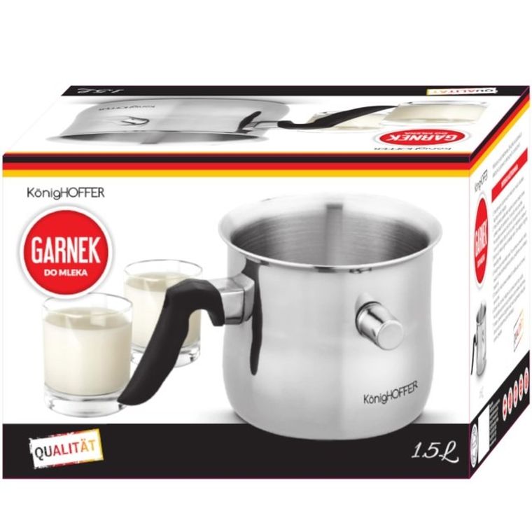 KönigHoffer, garnek do mleka z gwizdkiem, indukcja, 1,5l