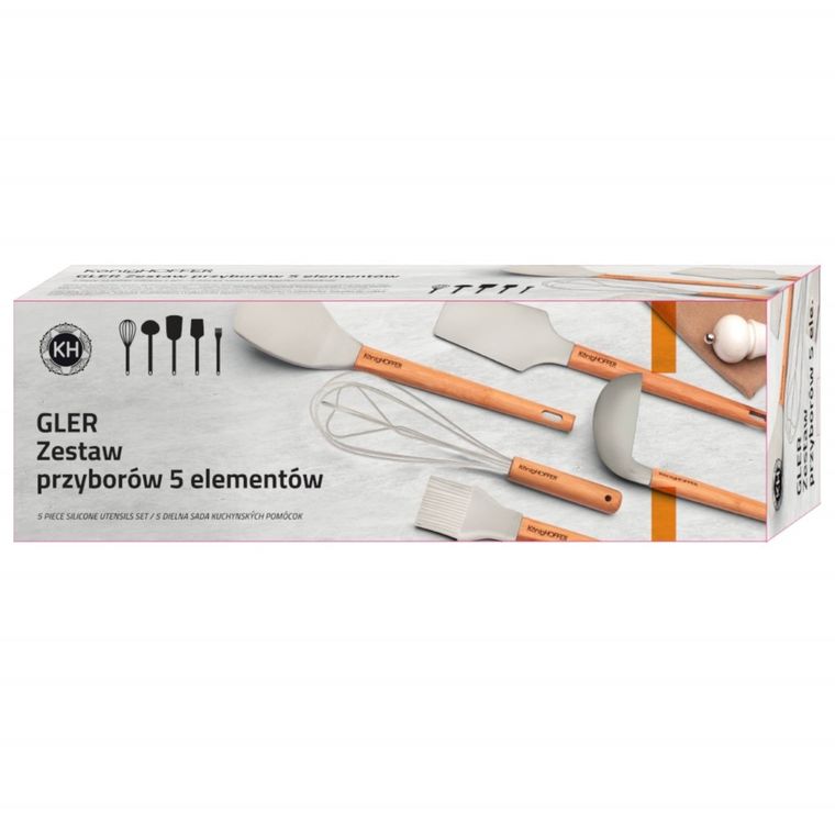 Könighoffer, Gler, silikonowy zestawprzyborów kuchennych, 5 elementów
