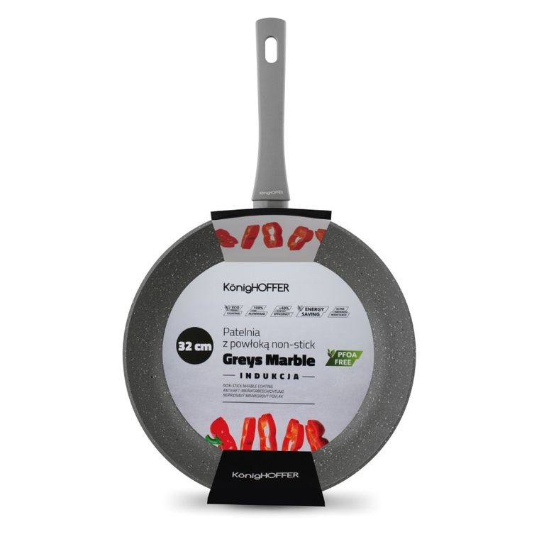 KönigHoffer, Greys Marble, patelnia, 32 cm