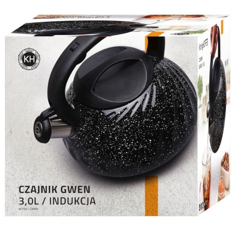 KönigHoffer, Gwen, czajnik, indukcja, black, 3l