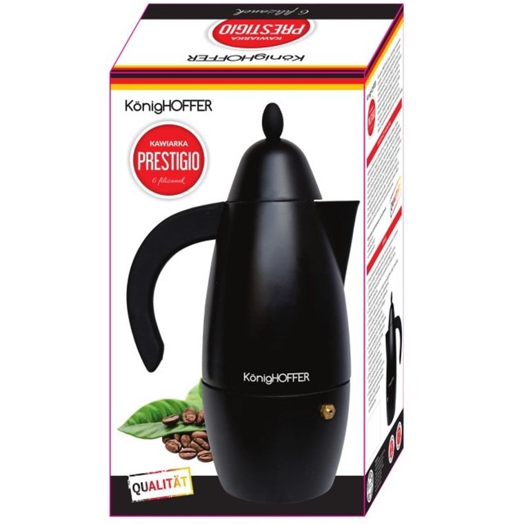 KönigHoffer, kafetera na 6 filiżanek, prestigio black
