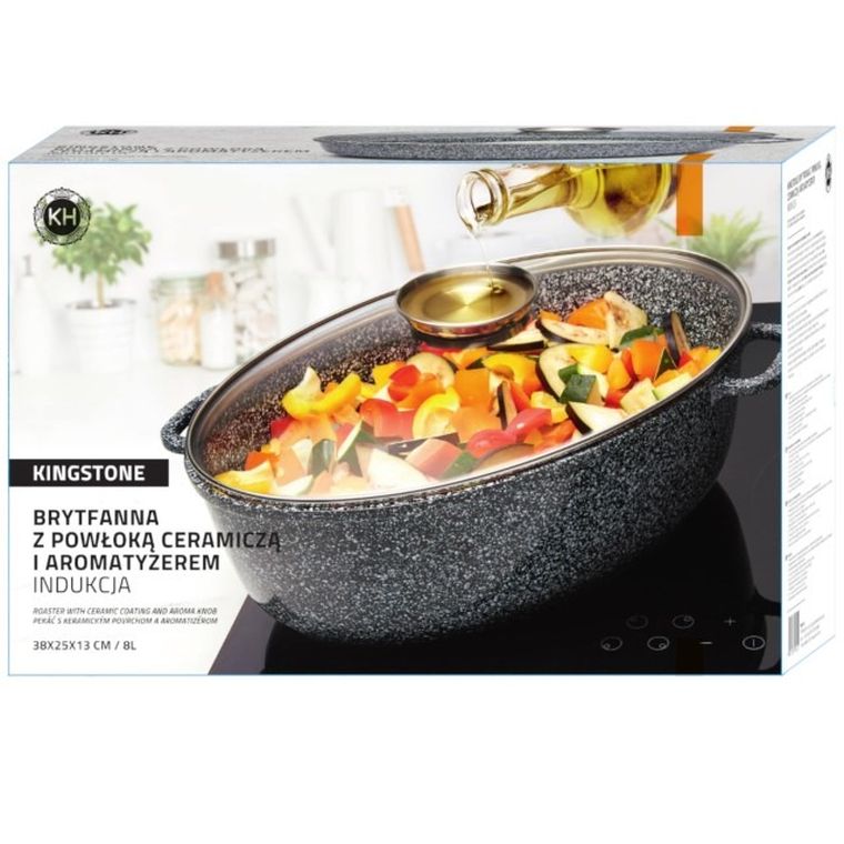 KönigHoffer, Kingstone, brytfanna ceramiczna owalna, 8l