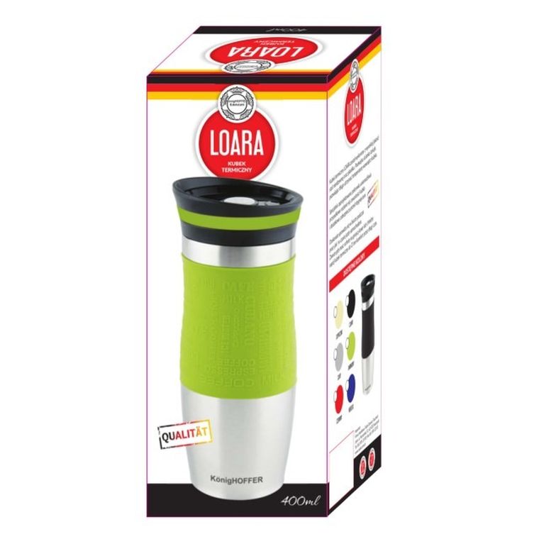 KönigHoffer, Loara, kubek termiczny, cappucino, 400 ml