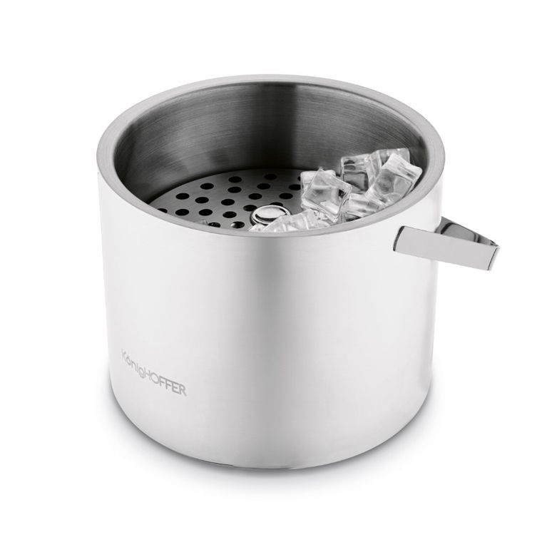 Könighoffer, Lugo, wiaderko do lodu ze szczypcami, połysk, 3l