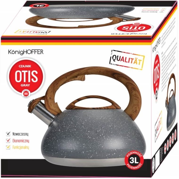 KönigHoffer, Otis, czajnik, indukcja, grey, 3l