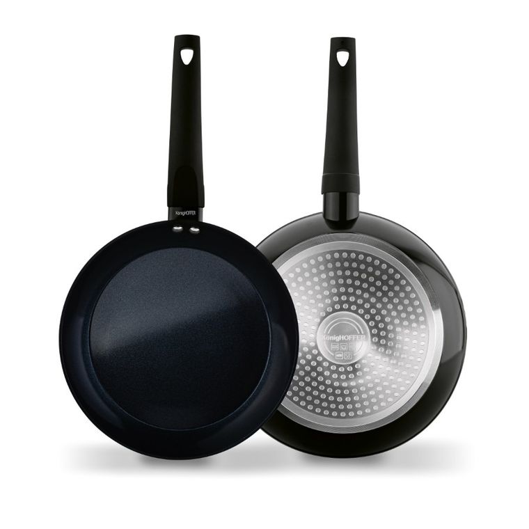 Könighoffer, patelnia z powłoką ceramiczną, Triste Black, 24-4.5 cm