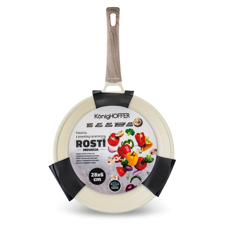 Könighoffer, Rosti, patelnia ceramiczna, 28-6 cm