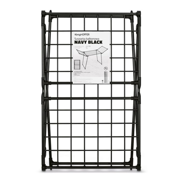 Könighoffer, suszarka balkonowa, navy black, 15m, 174-61-108 cm