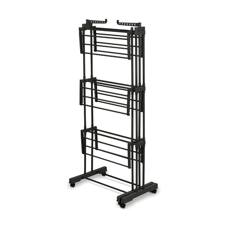 Könighoffer, suszarka balkonowa, pionowa, ultra black, 72-178-64-170 cm, CR-TR-20E