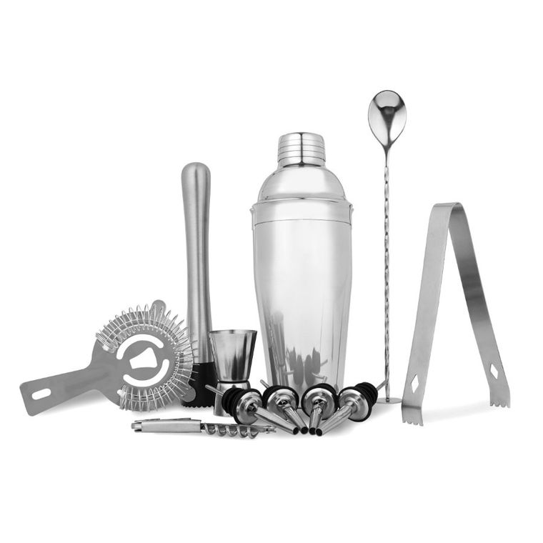 Könighoffer, zestaw barmański ze stojakiem bambusowym, 12 elementów