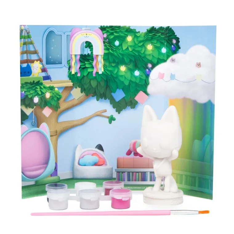 Koci domek Gabi, figurka do malowania, 1 szt.