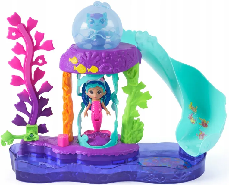 Koci Domek Gabi Film, Kocie akwarium Syrenkotki, zestaw z 2 figurkami