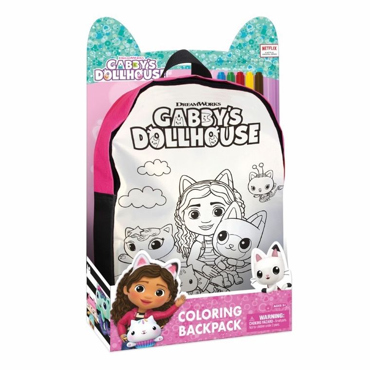 Koci Domek Gabi, plecak do kolorowania