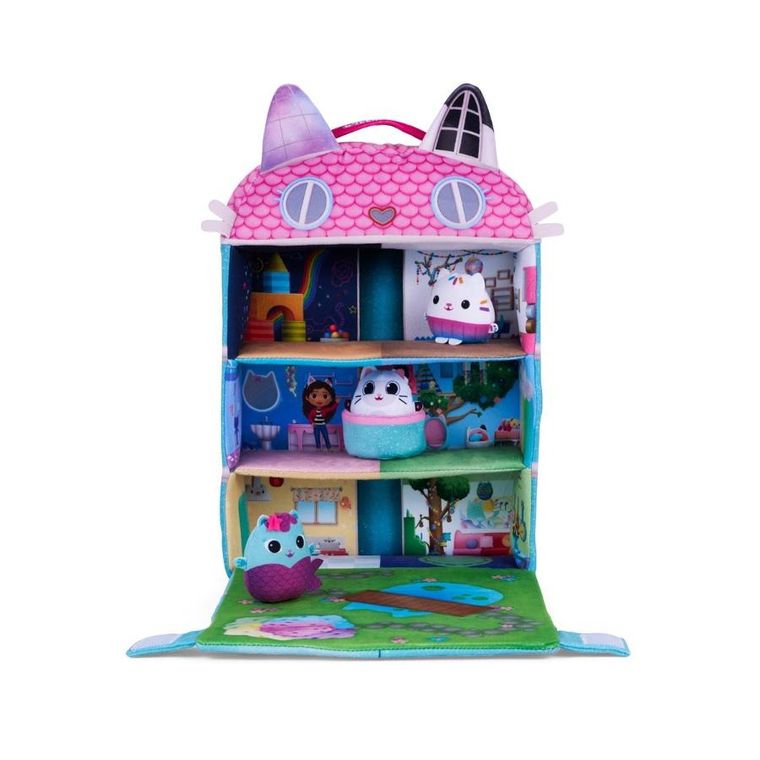 Koci Domek Gabi, pluszowy domek z maskotkami