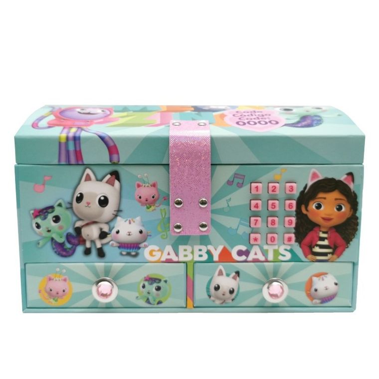 Koci Domek Gabi, pudełko na biżuterię na kod, efekty dźwiękowe