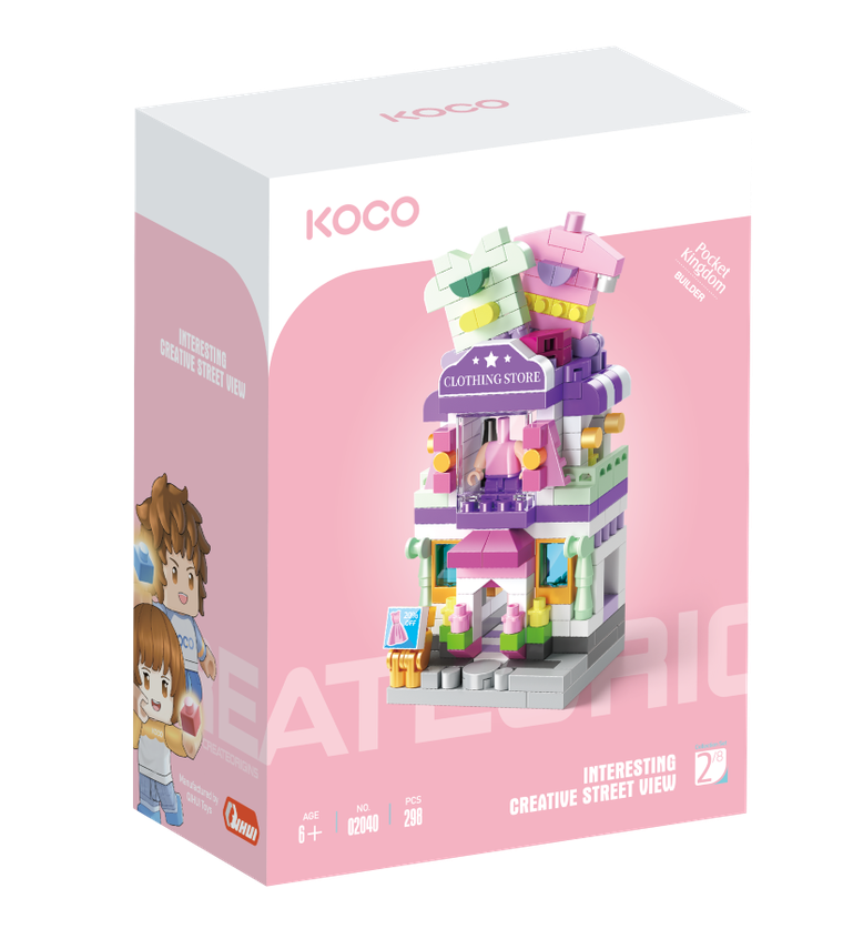 Koco, Sklep odzieżowy, klocki, 298 elementów