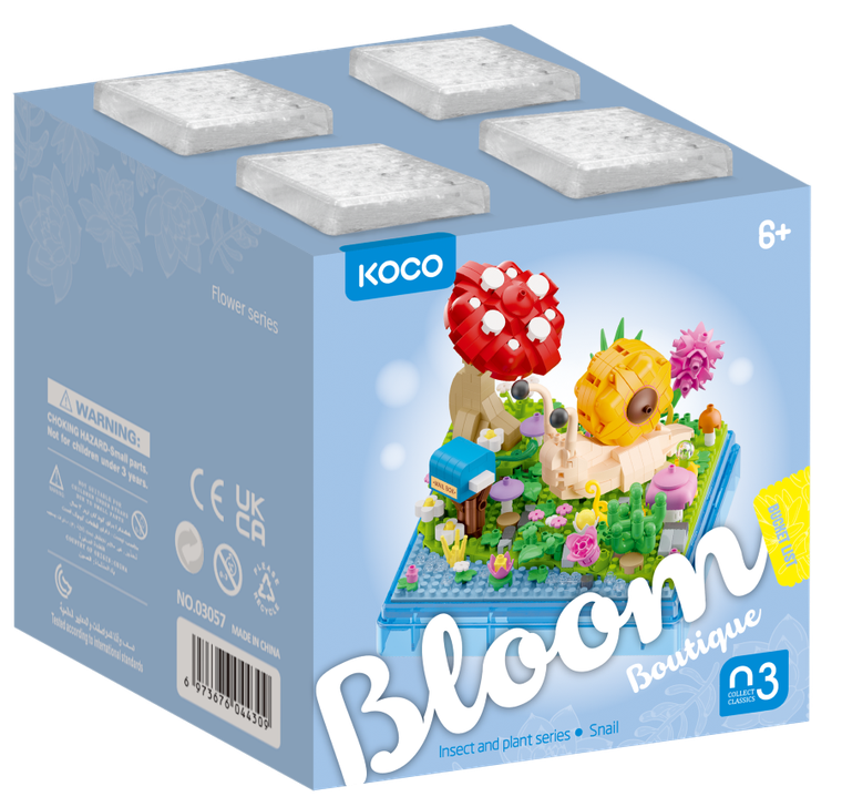 Koco, Ślimak, klocki, 625 elementów