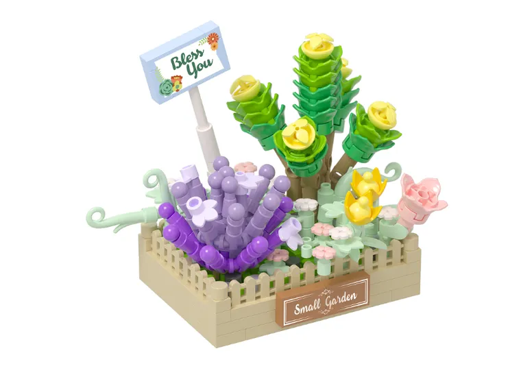 Koco, sukulenty, doniczka zielona, klocki, 232 elementów
