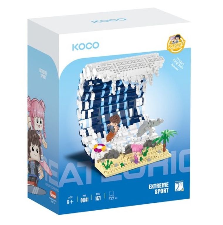 Koco, Surfowanie, klocki, 1471 elementów