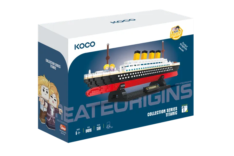 Koco, Titanic, klocki, 1510 elementów