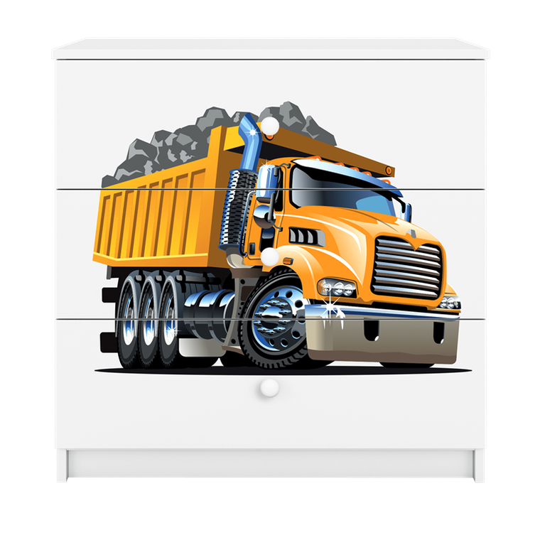 Kocot Kids, Babydreams, komoda, biała, ciężarówka