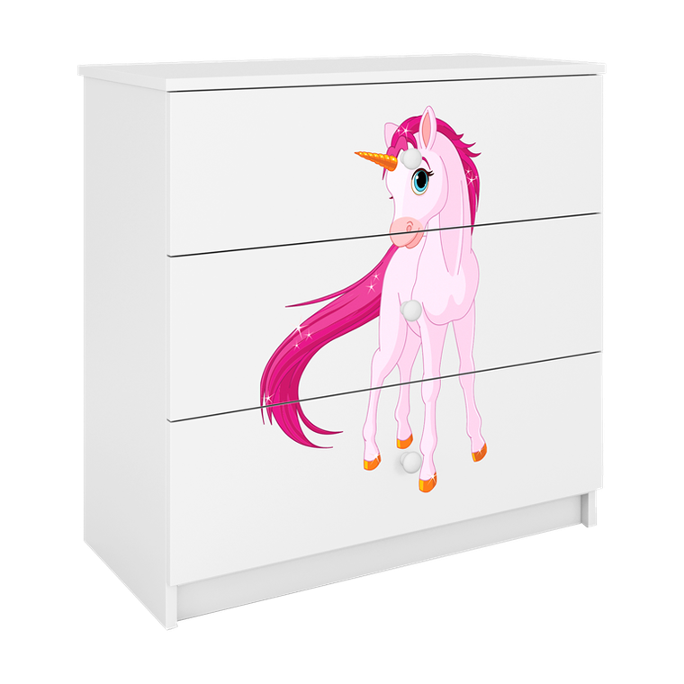 Kocot Kids, Babydreams, komoda, biała, jednorożec