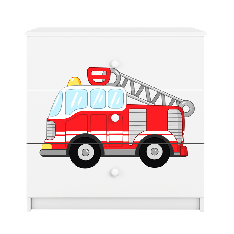 Kocot Kids, Babydreams, komoda, biała, straż pożarna