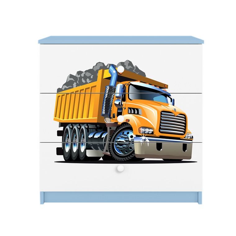 Kocot Kids, Babydreams, komoda, niebieska, ciężarówka