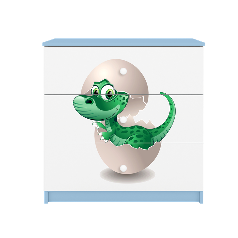 Kocot Kids, Babydreams, komoda, niebieska, mały dino