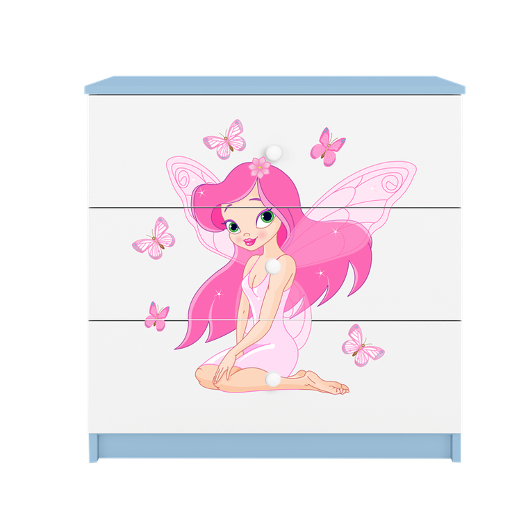 Kocot Kids, Babydreams, komoda, niebieska, wróżka z motylkami