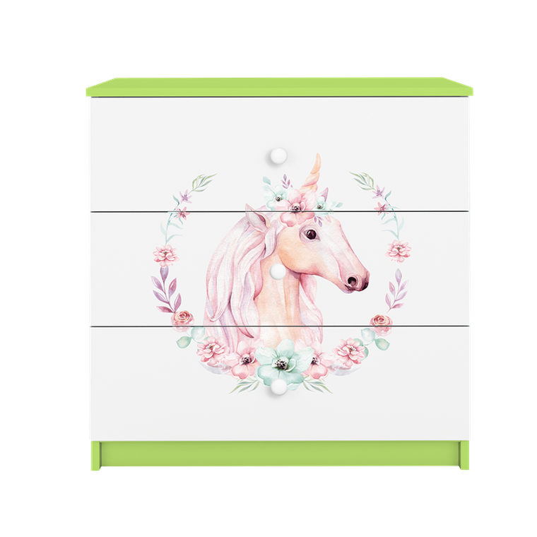 Kocot Kids, Babydreams, komoda, zielona, konik