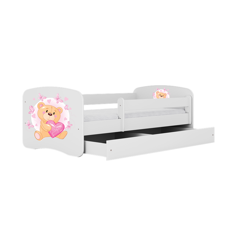 Kocot Kids, Babydreams, łóżko, białe, miś motylki, 80-180 cm