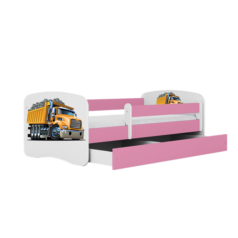 Kocot Kids, Babydreams, łóżko, różowe, ciężarówka, 80-180 cm