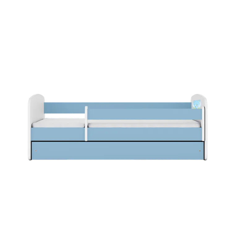 Kocot Kids, Babydreams, łóżko z szufladą, niebieskie, niebieski miś, 80-180 cm