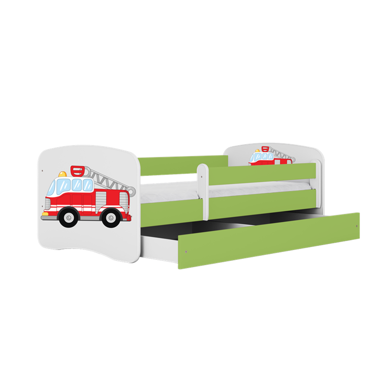 Kocot Kids, Babydreams, łóżko, zielone, straż pożarna, 80-160 cm