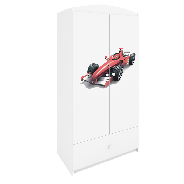 Kocot Kids, Babydreams, szafa, biała, formuła, 181.2-52-90 cm