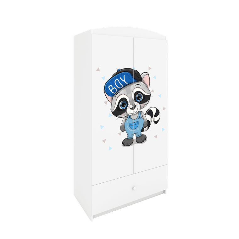 Kocot Kids, Babydreams, szafa, biała, szop, 181.2-52-90 cm