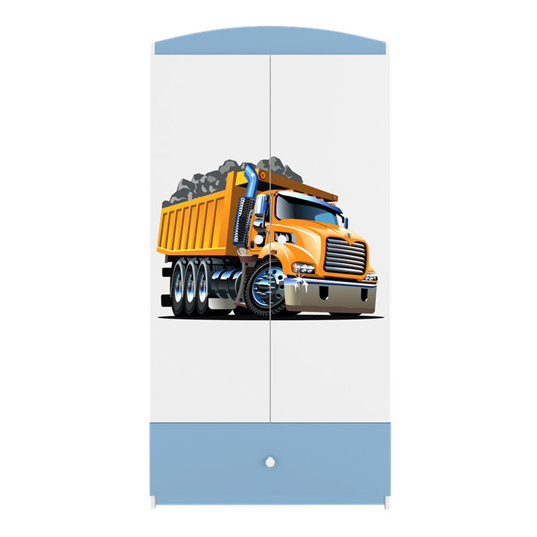 Kocot Kids, Babydreams, szafa, niebieska, ciężarówka, 181.2-52-90 cm