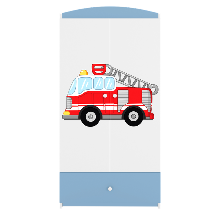 Kocot Kids, Babydreams, szafa, niebieska, straż pożarna, 181.2-52-90 cm