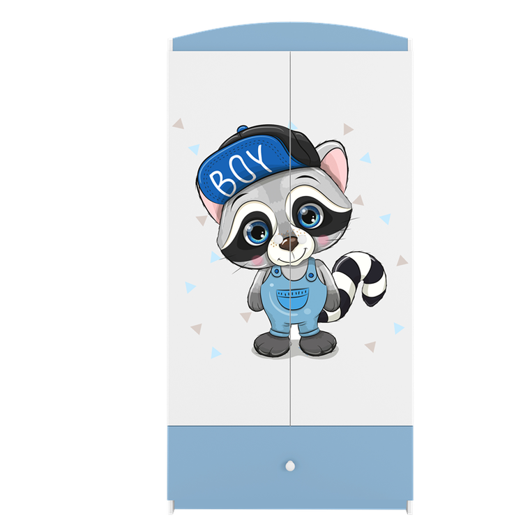 Kocot Kids, Babydreams, szafa, niebieska, szop, 181.2-52-90 cm