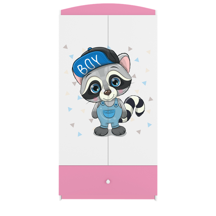 Kocot Kids, Babydreams, szafa, różowa, szop, 181.2-52-90 cm